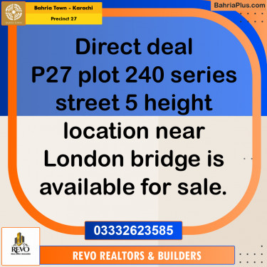 125 Sq. Yards Residential Plot for Sale in Precinct 27 -  Bahria Town, Karachi - (BP-221647)