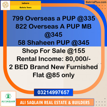 Residential Plot for Sale in Bahria Town, Lahore - (BP-221791)