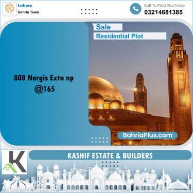 Residential Plot for Sale in Bahria Town, Lahore - (BP-221812)