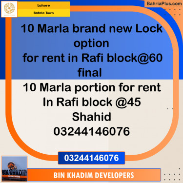 Residential Plot for Sale in Bahria Town, Lahore - (BP-221835)