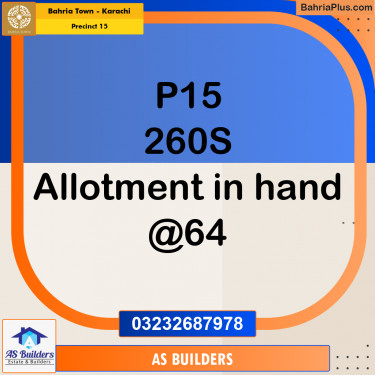125 Sq. Yards Residential Plot for Sale in Precinct 15 -  Bahria Town, Karachi - (BP-221901)