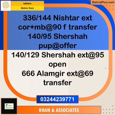 Residential Plot for Sale in Bahria Town, Lahore - (BP-221906)