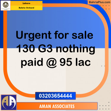 Residential Plot for Sale in Bahria Orchard, Lahore - (BP-221976)