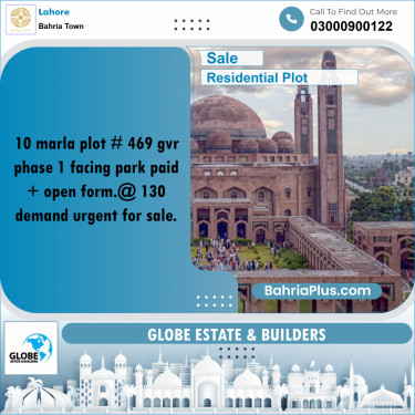 Residential Plot for Sale in Bahria Town, Lahore - (BP-222209)