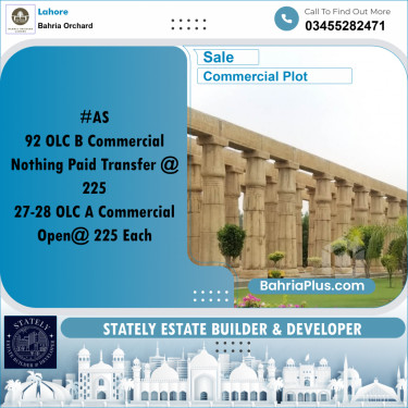 Commercial Plot for Sale in Bahria Orchard, Lahore - (BP-222257)