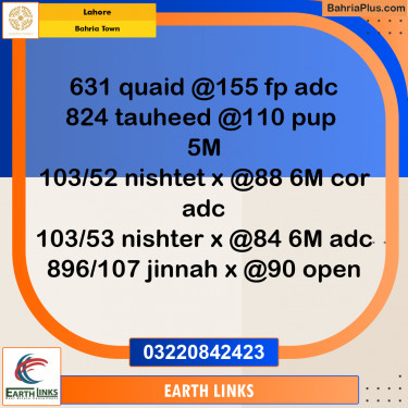 Residential Plot for Sale in Bahria Town, Lahore - (BP-222272)