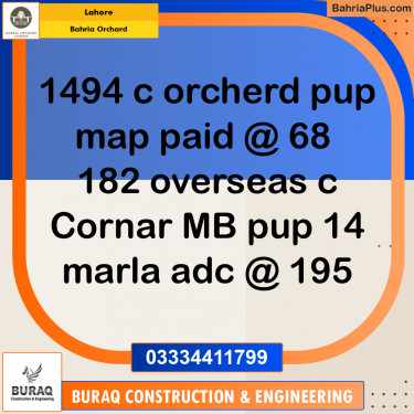 Residential Plot for Sale in Bahria Orchard, Lahore - (BP-222287)