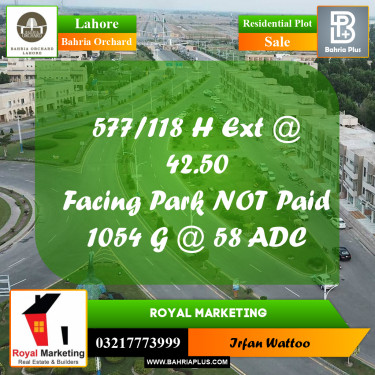 Residential Plot for Sale in Bahria Orchard, Lahore - (BP-222429)