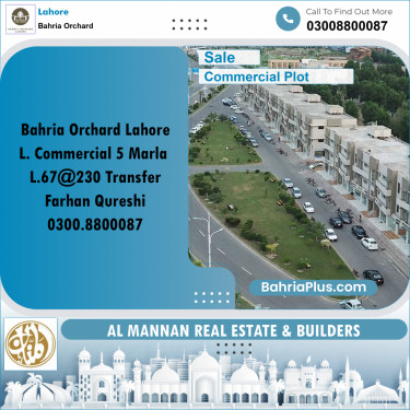 Commercial Plot for Sale in Bahria Orchard, Lahore - (BP-222435)