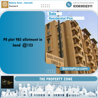 250 Sq. Yards Residential Plot for Sale in Precinct 8 -  Bahria Town, Karachi - (BP-222502)