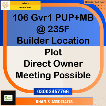 Residential Plot for Sale in Bahria Town, Lahore - (BP-222509)