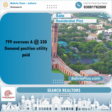 1 Kanal Residential Plot for Sale in Overseas A -  Bahria Town, Lahore - (BP-222554)