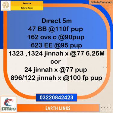 Residential Plot for Sale in Bahria Town, Lahore - (BP-222629)