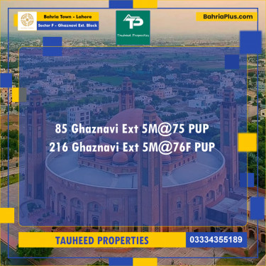 5 Marla Residential Plot for Sale in Sector F - Ghaznavi Ext. Block -  Bahria Town, Lahore - (BP-222705)