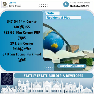 Residential Plot for Sale in Bahria Orchard, Lahore - (BP-222771)