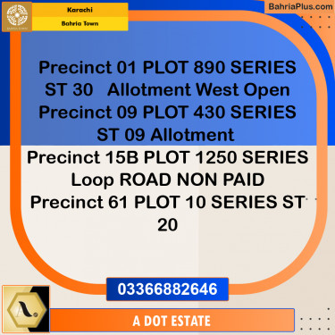 125 Sq. Yards Residential Plot for Sale in Bahria Town, Karachi - (BP-222776)