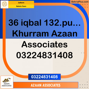 Residential Plot for Sale in Bahria Town, Lahore - (BP-222809)
