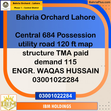 10 Marla Residential Plot for Sale in Phase 1 - Central District -  Bahria Orchard, Lahore - (BP-222817)