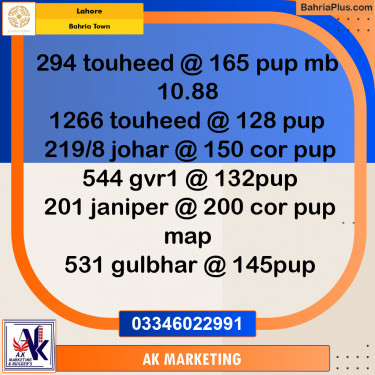 10 Marla Residential Plot for Sale in Bahria Town, Lahore - (BP-222864)