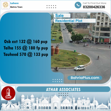 Residential Plot for Sale in Bahria Town, Lahore - (BP-222984)