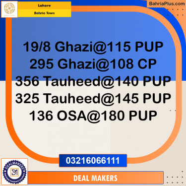 Residential Plot for Sale in Bahria Town, Lahore - (BP-222997)