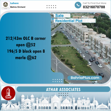 Residential Plot for Sale in Bahria Orchard, Lahore - (BP-223021)