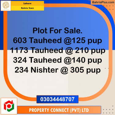 Residential Plot for Sale in Bahria Town, Lahore - (BP-223049)