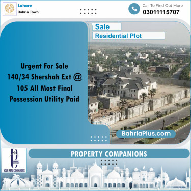 Residential Plot for Sale in Bahria Town, Lahore - (BP-223179)