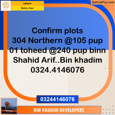 Residential Plot for Sale in Bahria Town, Lahore - (BP-223199)