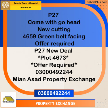 125 Sq. Yards Residential Plot for Sale in Precinct 27 -  Bahria Town, Karachi - (BP-223404)