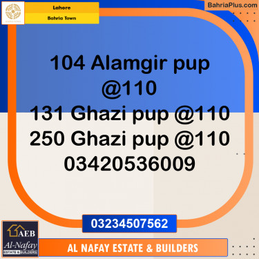 Residential Plot for Sale in Bahria Town, Lahore - (BP-223511)