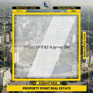1 Kanal Residential Plot for Sale in Overseas B -  Bahria Town, Lahore - (BP-223711)