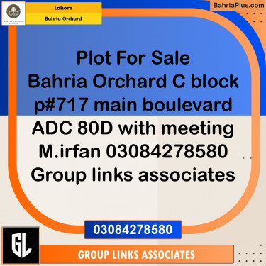 Residential Plot for Sale in Bahria Orchard, Lahore - (BP-223844)