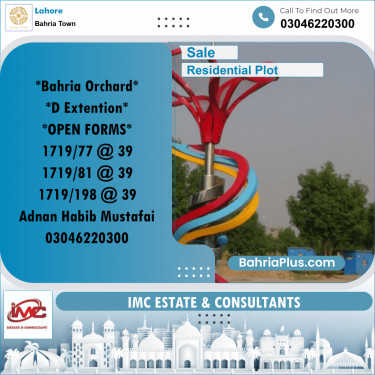 Residential Plot for Sale in Bahria Town, Lahore - (BP-223909)