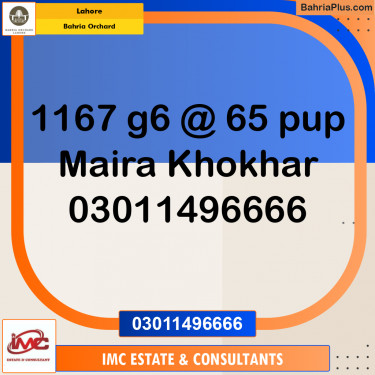 Residential Plot for Sale in Bahria Orchard, Lahore - (BP-223913)
