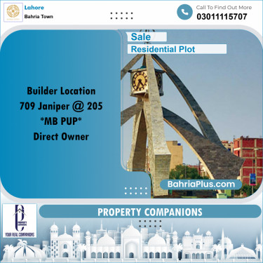 Residential Plot for Sale in Bahria Town, Lahore - (BP-223955)