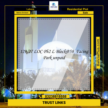 Residential Plot for Sale in Bahria Orchard, Lahore - (BP-224078)