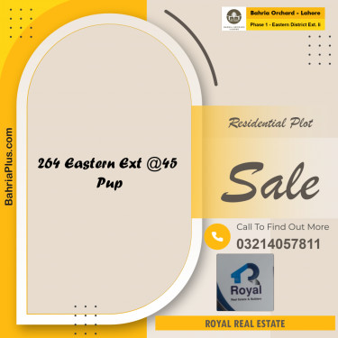 Residential Plot for Sale in Phase 1 - Eastern District Ext. II -  Bahria Orchard, Lahore - (BP-224191)