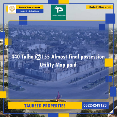10 Marla Residential Plot for Sale in Sector F - Talha Block -  Bahria Town, Lahore - (BP-224584)