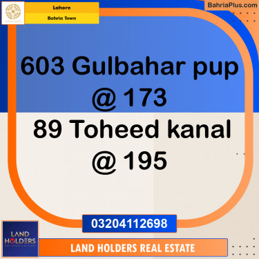 Residential Plot for Sale in Bahria Town, Lahore - (BP-224658)