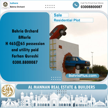 Residential Plot for Sale in Bahria Orchard, Lahore - (BP-224721)
