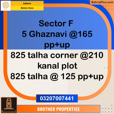 10 Marla Residential Plot for Sale in Bahria Town, Lahore - (BP-224768)