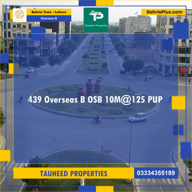 5 Marla Residential Plot for Sale in Overseas B -  Bahria Town, Lahore - (BP-224793)
