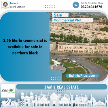 2.66 Marla Commercial Plot for Sale in Bahria Orchard, Lahore - (BP-224850)