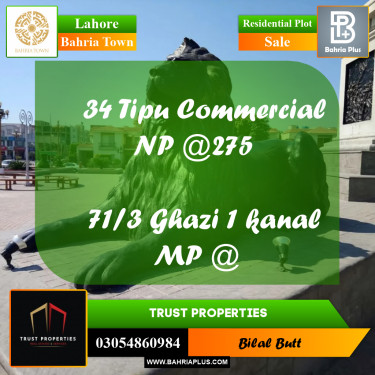 Residential Plot for Sale in Bahria Town, Lahore - (BP-224854)