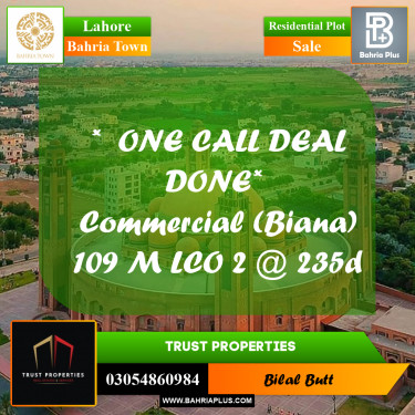 Residential Plot for Sale in Bahria Town, Lahore - (BP-225132)