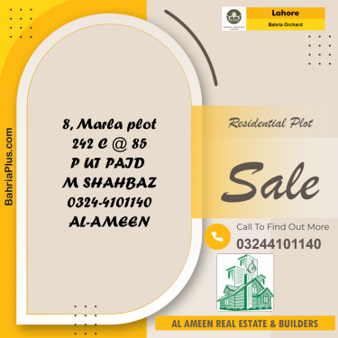 Residential Plot for Sale in Bahria Orchard, Lahore - (BP-225237)
