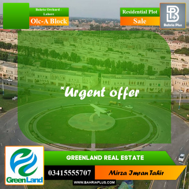 8 Marla Residential Plot for Sale in OLC-A Block -  Bahria Orchard, Lahore - (BP-225341)