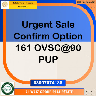 5 Marla Residential Plot for Sale in Overseas C -  Bahria Town, Lahore - (BP-225346)