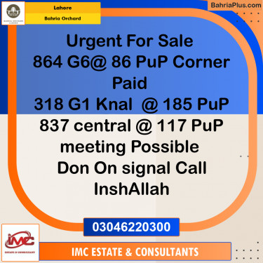 Residential Plot for Sale in Bahria Orchard, Lahore - (BP-225358)